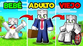 Paso Minecraft PERO NACIMIENTO hasta MUERTE 👶💀 [upl. by Montano191]