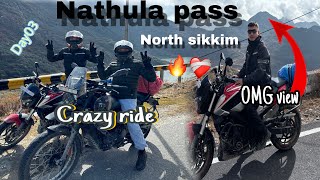 Gangtok to Nathula pass ride🥶⛰️ Sikkim tourist places  crazy view 😲🔥❤️‍🩹 [upl. by Lehcear732]