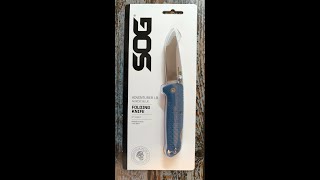 Складной нож SOG Adventurer LB Nordic Blue Blade Steel Cryo 5cr15MOV [upl. by Nnairahs]