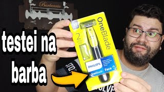 Barbeador Elétrico Philips OneBlade qp2510  opinião de barbeiro esse vale a pena [upl. by Anikas559]