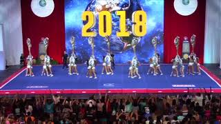 Cheer Extreme Senior Elite Worlds 2018 WITH WORLDS MUSIC [upl. by Ymas]