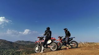 Honda XR600 vs KTM EXC250 An epic enduro ride searching for MTB trails [upl. by Nylorac]