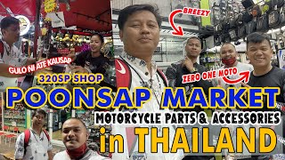 Poonsap Market  320SP SHOP in Thailand  Travel Thailand  Motorcycle Parts and Accessories [upl. by Ynwat]