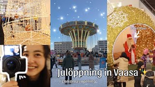 Julöppning Christmas opening in Vaasa Finland🤍 Christmas event🎅 [upl. by Nazus977]