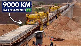 Maiores Ferrovias em Construção no Brasil [upl. by Hedda589]