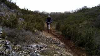 GoPro Rando VTT Millau  Larzac  Descente du Facteur 27122013 [upl. by Sumahs]