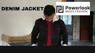 Powerlooks Denim Jacket review and unboxing  Black Denim Jacket from Powerlookcom  Online shop [upl. by Delcine]