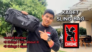 Chrome Industries Kadet Sling Bag  Initial Review  Should you buy it Product Review Series [upl. by Fiester]