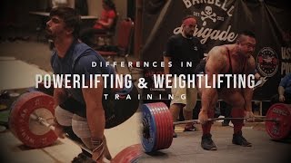 Differences in Powerlifting and Weightlifting Training  JTSstrengthcom [upl. by Harewood]