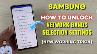 Samsung Galaxy Devices  How To Unlock Network Bands Selection Settings New Method 2023 [upl. by Nixon]