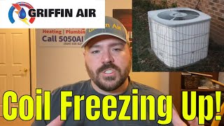 Heat Pump FREEZING UP ICE on COIL [upl. by Mirella]