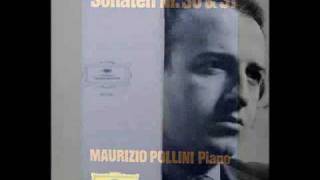 Maurizio Pollini Sonate Nr 30 Edur Op 109  Movements 1 amp 2 Beethoven   1976 DG [upl. by Nodlew]