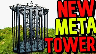 New Meta Turret Tower Build In Ark Survival Ascended [upl. by Phylys]