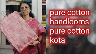 pure cotton kotasand regular wear cottons handloomssuseela fashion point [upl. by Ainnat535]