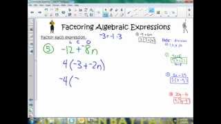 Factoring Algebraic Expressions [upl. by Lindner]