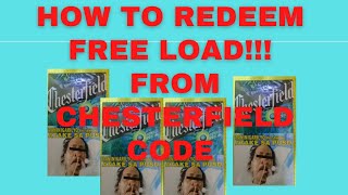 HOW TO REDEEM FREE LOAD 🤩FROM CHESTERFIELD CODE [upl. by Bushey]