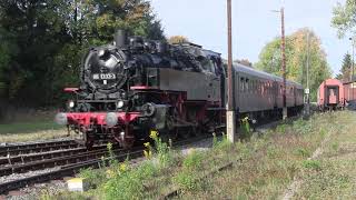 Die 86 1333 fährt durch den goldenen Herbst 2018 auf der Erzgebirgischen Aussichtsbahn [upl. by Hasseman]