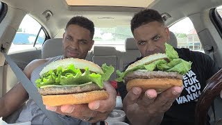 Eating McDonalds New Signature Crafted Hamburgers Hodgetwins [upl. by Pepillo]