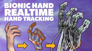 Controlling my Bionic Hand With Realtime Motion Tracking  Biomimetic Bionic Hand [upl. by Nilyaj]