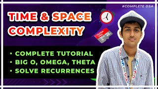 Time and Space Complexity COMPLETE Tutorial  What is Big O [upl. by Eymaj]