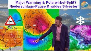 PolarwirbelSplit amp Major Warming Stürmisches Silvester Wettervorhersage 2612202301012024 [upl. by Ymaj894]