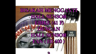 eksperiment mengganti hall sensor ebike dengan hall sensor fan murah [upl. by Akirre]