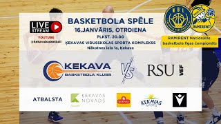 BK Ķekava RAMIRENT Nacionālās Basketbola līgas 20232024 spēle BK Ķekava vs RSUVEF Rīga [upl. by Alley786]