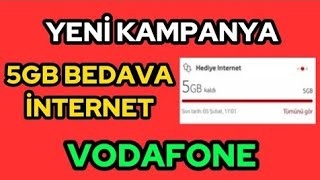 Vodofone 5Gb Bedava İnternet Kazanma Vodafone Bedava İnternet Kazanmak [upl. by Aleil]