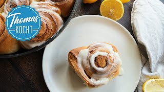 Zimtschnecken mit FrischkäseZitronenFrosting wahrscheinlich das Beste was ich je gebacken habe [upl. by Jamila]