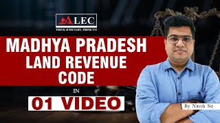 MP Land Revenue Code in One Video  Detailed Explain  MPCJ 2023 by Nitesh Sir ALEC for Judiciary [upl. by Tnilk462]