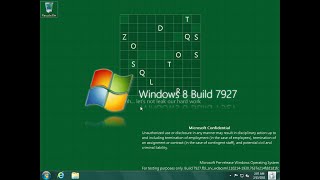 Taking a look at Windows 8 Build 7927 [upl. by Ydassac]