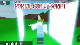 ROBLOX PORTAL GUN V2 SCRIPT using FLUXUS EXECUTOR played at BROOKHAVEN  script link on comments [upl. by Atrim357]