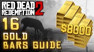 I FOUND 7 GOLD BARS HERE How to Make EASY FAST MONEY in Red Dead Redemption 2 [upl. by Nner779]