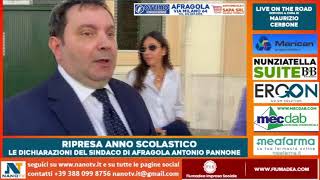 LIVE DA AFRAGOLA con il Sindaco Antonio Pannone gli aggiornamenti sulla partenza della scuola [upl. by Eanrahc]