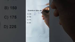 Quanto é 25 de 700🔥 matematica porcentagem concurso matematicaparaconcursos [upl. by Doria]