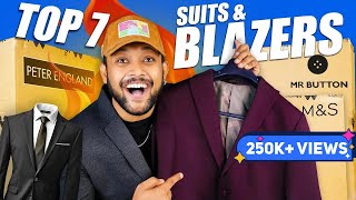 7 Best SuitBlazers For Men Wedding Office Events Suit Blazer Haul Review 2023  ONE CHANCE [upl. by Goldshell667]