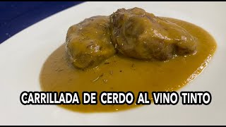 CARRILLADA DE CERDO AL VINO TINTO [upl. by Scheider]