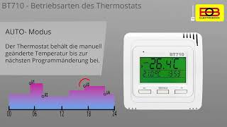 BT710  Betriebsarten des Thermostats [upl. by Zorana389]