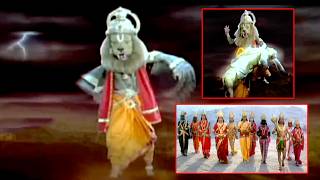 నరసింహా స్వామి ఉగ్రరూపం  Ugra Narasimha  Trinetram Movie Climax Scene [upl. by Gnohc]