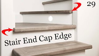 How to Make Stair End Cap Edges  DIY  How To [upl. by Penhall379]