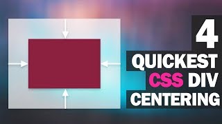 4 Quickest Ways to Center Div with CSS [upl. by Xever59]