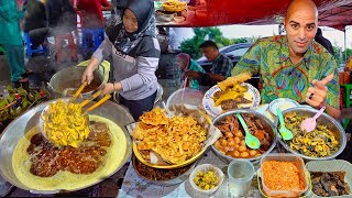 INSANE Indonesian street food in SURABAYA  Worlds 1 Soup  Cows Nose Salad  Spicy seafood [upl. by Mordy]