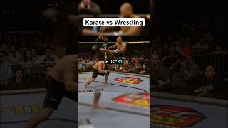 Karate vs Wrestling ufc mma boxing [upl. by Cyprian]