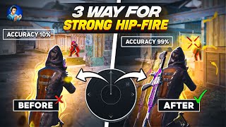 🔥3 Way for strong hip fire in close combat  Best jiggle movement for close range BGMI [upl. by Novaat102]