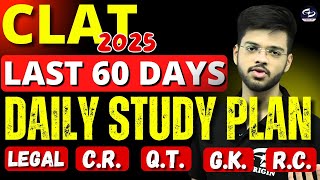 Crack CLAT in 60 Days  CLAT 2025 Daily Preparation Plan  Abhyuday Pandey [upl. by Biggs314]