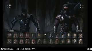 MORTAL KOMBAT X Karakter listesi yayınlandı [upl. by Irneh]