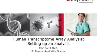 TAC Software Training  Human Transcriptome Array Analysis Setting up an analysis [upl. by O'Neill]