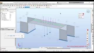 Projet Pont Poutre en béton arme 13 ChargementCharges roulantes [upl. by Hgielrebmik]