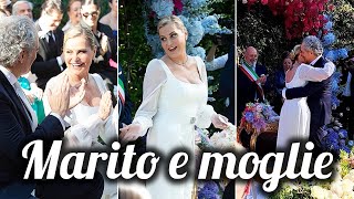 Matrimonio Simona Ventura il momento del sì lo scambio degli anelli [upl. by Harpole]