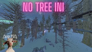 HOW TO GET NO TREES  BUSHES INI  ARK ASA [upl. by Shanleigh]